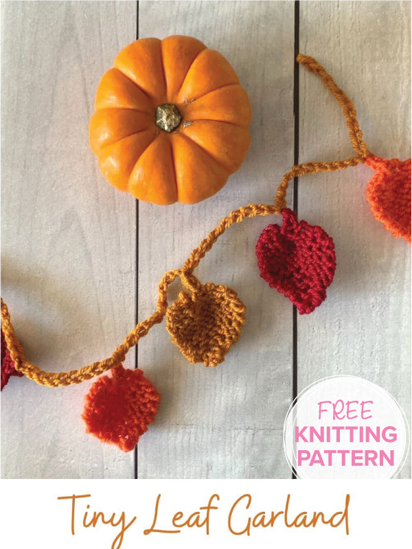 Tiny Fall Leaf Garland {free knitting pattern + tutorial} – Ewe