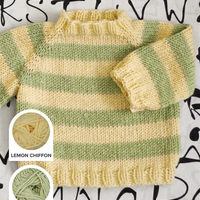Easy As ABC Baby Pullover Sweater Yarn Kit