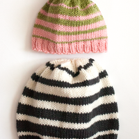 Family of Hats PDF Knitting Pattern – All Sizes