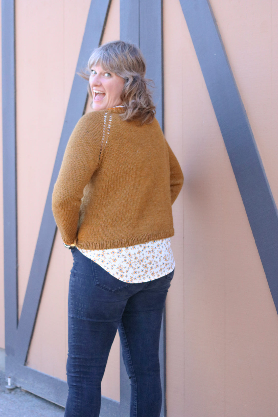 Pop Your Color Cardigan PDF Sweater Knitting Pattern