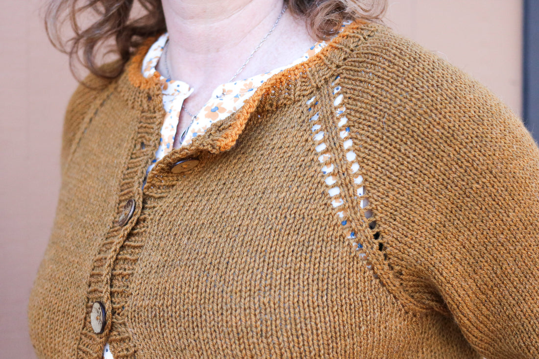 Pop Your Color Cardigan PDF Sweater Knitting Pattern