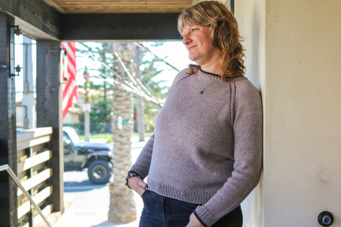 Pop Your Color Pullover PDF Sweater Knitting Pattern