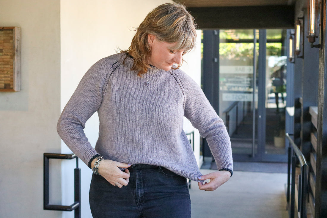 Pop Your Color Pullover PDF Sweater Knitting Pattern