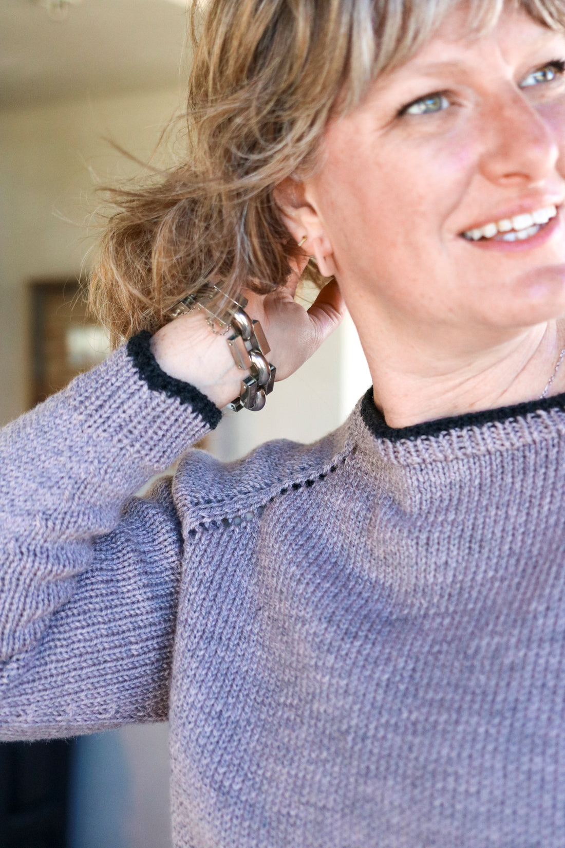 Pop Your Color Pullover PDF Sweater Knitting Pattern