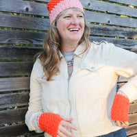 Two Tone Hat & Mitts – Crochet Pattern PDF by Toni Lipsey
