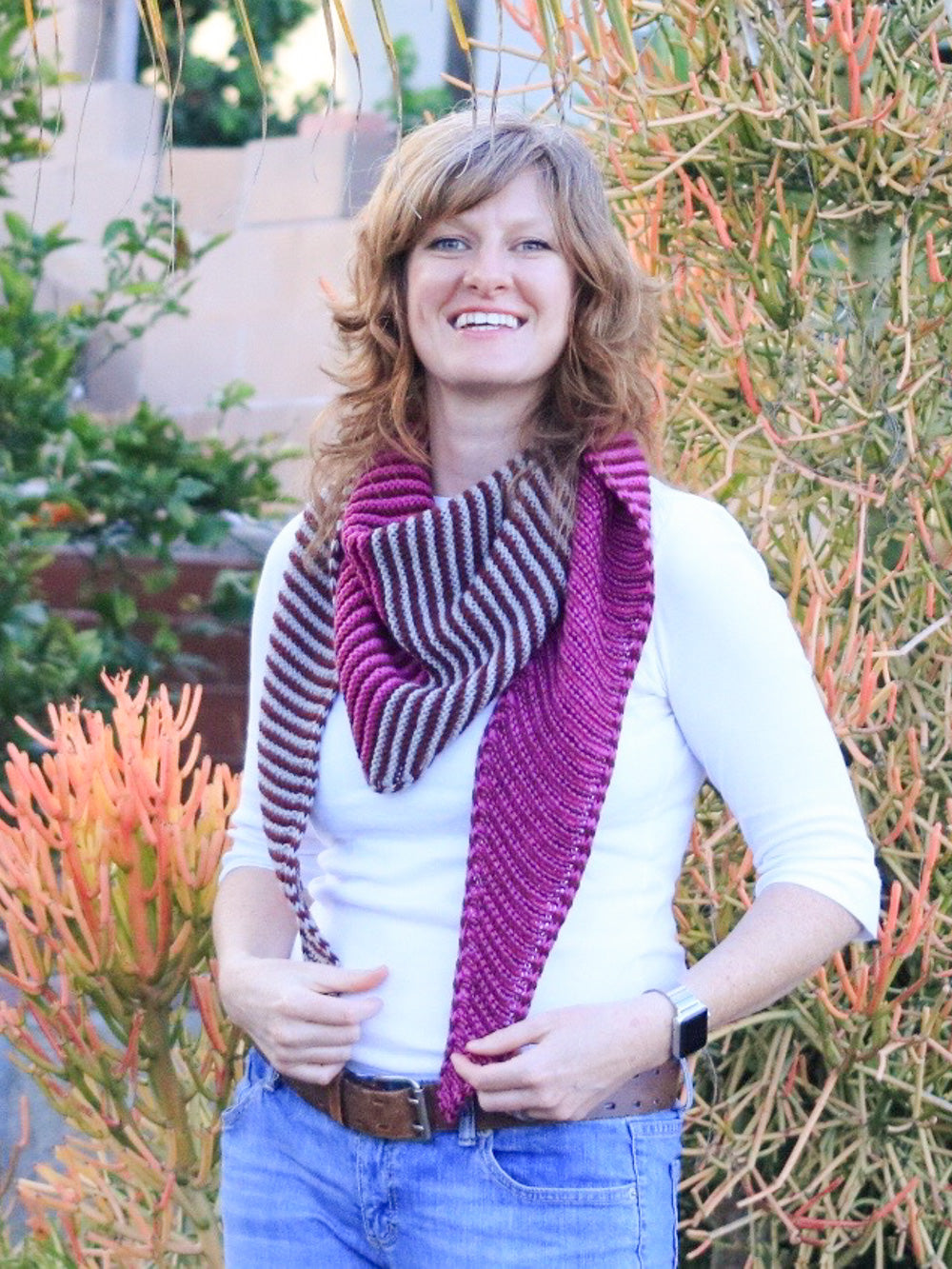 Phoenix Wrap FREE Triangle Shawl Knitting Pattern PDF