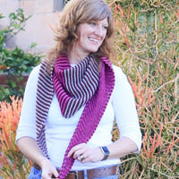 Phoenix Wrap FREE Triangle Shawl Knitting Pattern PDF