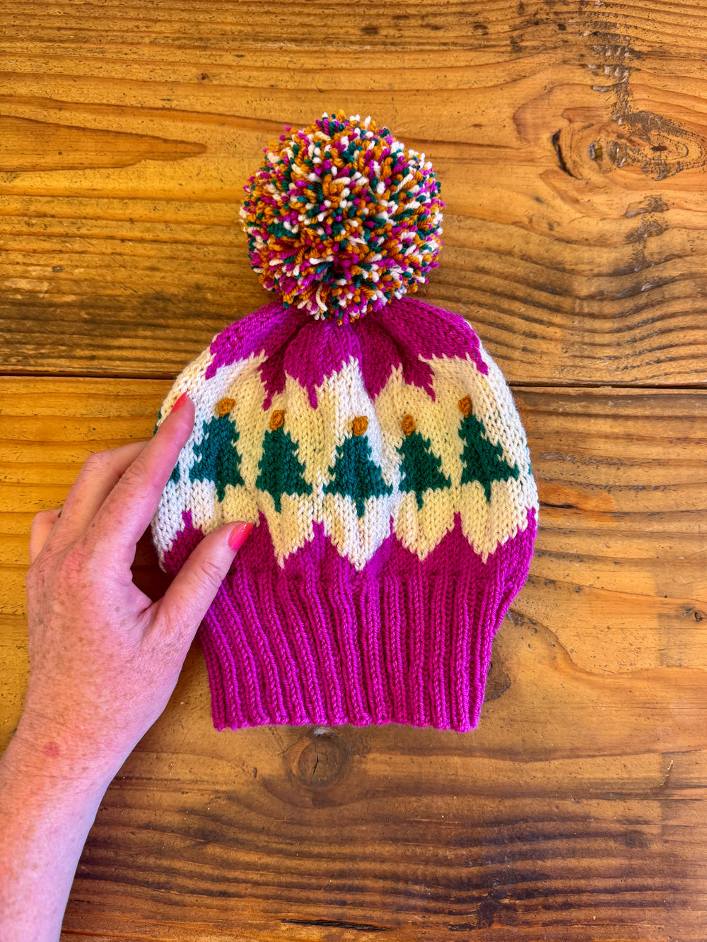 Christmas Tree Farm PDF Hat Knitting Pattern
