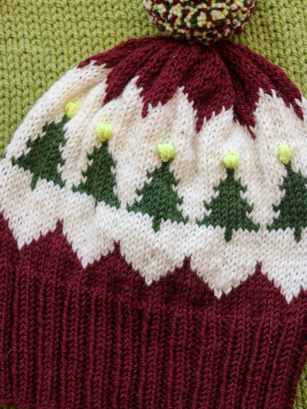 Christmas Tree Farm PDF Hat Knitting Pattern