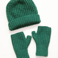 Roxana Reversible Beanie, Scarf, and Mitts FREE PDF Knitting Pattern