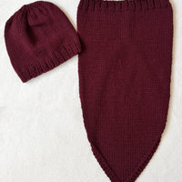 Simple Fall Beanie and Bandana PDF Knitting Pattern Set