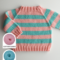 Cuddle Fluff Baby Pullover Sweater Yarn Kit