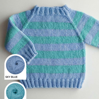 Cuddle Fluff Baby Pullover Sweater Yarn Kit