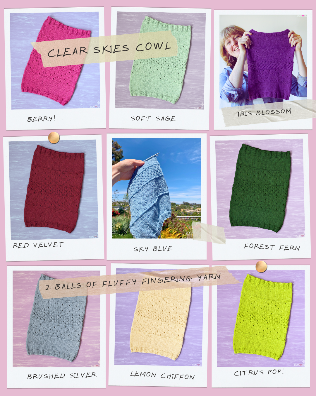 Clear Skies Cowl FREE Knitting Pattern