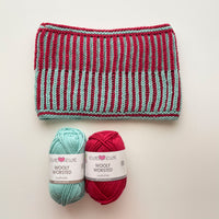 Basync Brioche PDF Multi-Gauge Infinity Scarf Knitting Pattern