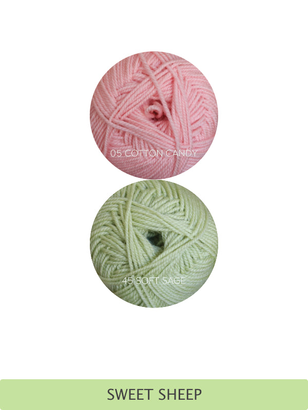 Ewe + Me Socks with Sheep Faces Yarn Kit