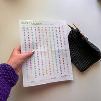 Knitting and Crochet Habit Tracker FREE Printable