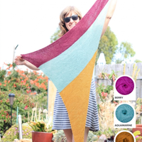 Neonpolitan Shawl Yarn Kit