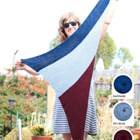 Neonpolitan Shawl Yarn Kit