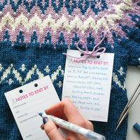 Notes To Knit By Knitting Notepads