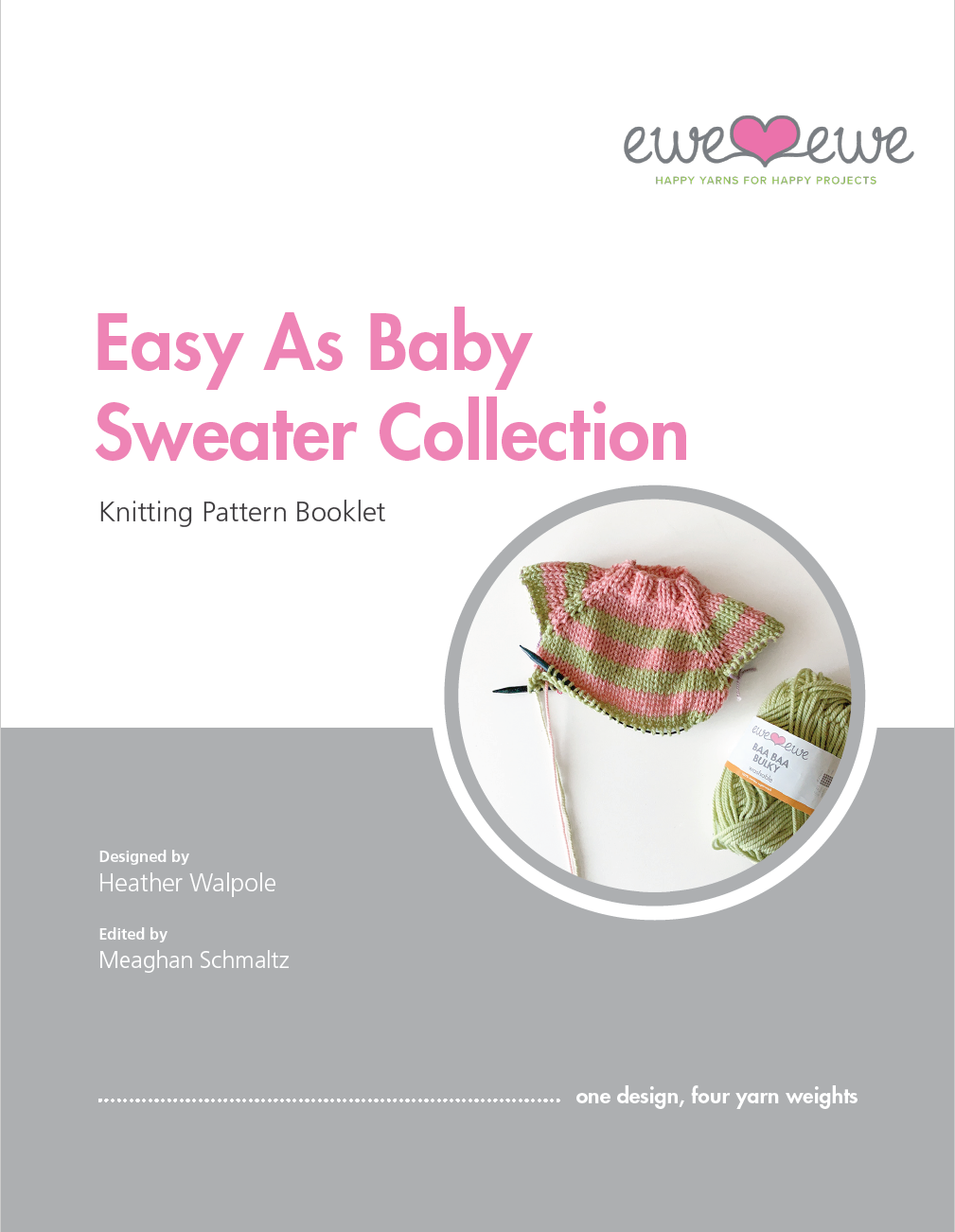 Easy As Baby Sweater Collection – Knitting Pattern eBook – Ewe Ewe