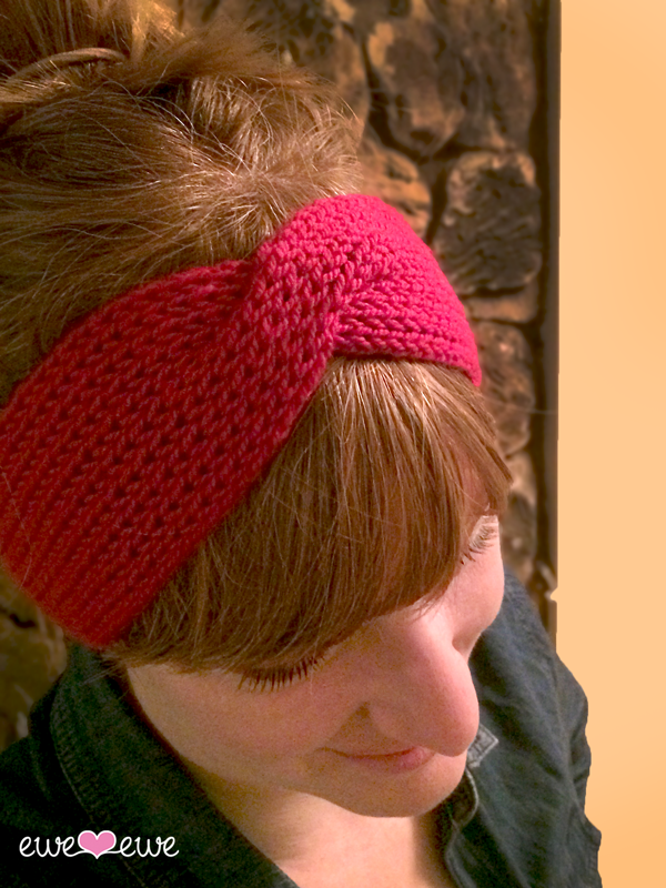 Hot Mess Headband FREE Knitting Pattern PDF