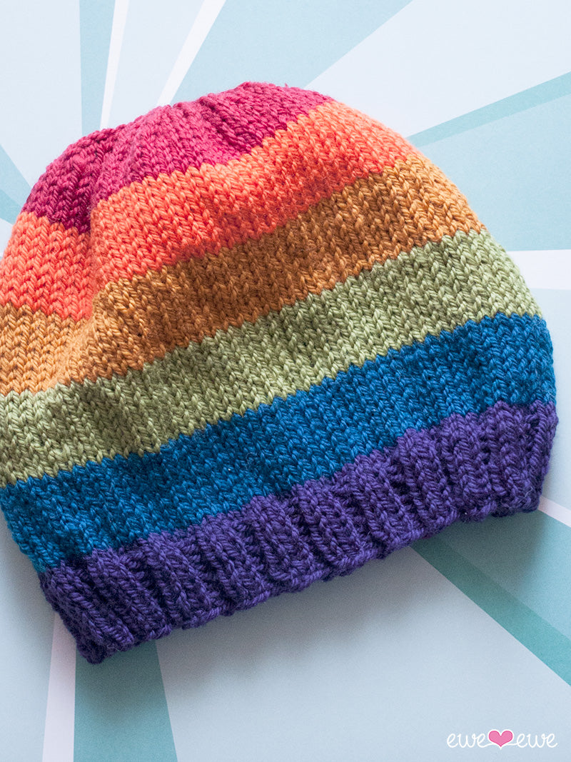 Pride Parade FREE Hat Knitting Pattern