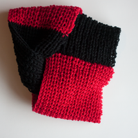 Cardinal Cowl PDF Infinity Scarf FREE Knitting Pattern