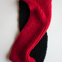 Cardinal Cowl PDF Infinity Scarf FREE Knitting Pattern