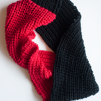 Cardinal Cowl PDF Infinity Scarf FREE Knitting Pattern