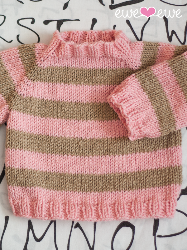 Easy As ABC Baby Pullover Sweater Yarn Kit