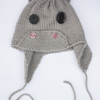 Hippo Hat PDF Earflap Cap Knitting Pattern – All Sizes