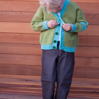 Kids Spirit Cardigan PDF Sweater Knitting Pattern