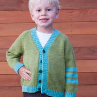 Kids Spirit Cardigan PDF Sweater Knitting Pattern