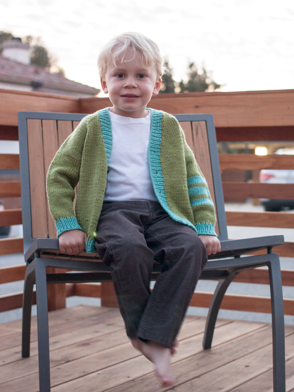 Kids Spirit Cardigan PDF Sweater Knitting Pattern