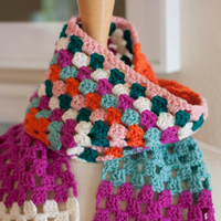 Mile of Smile Crochet Scarf Yarn Kit