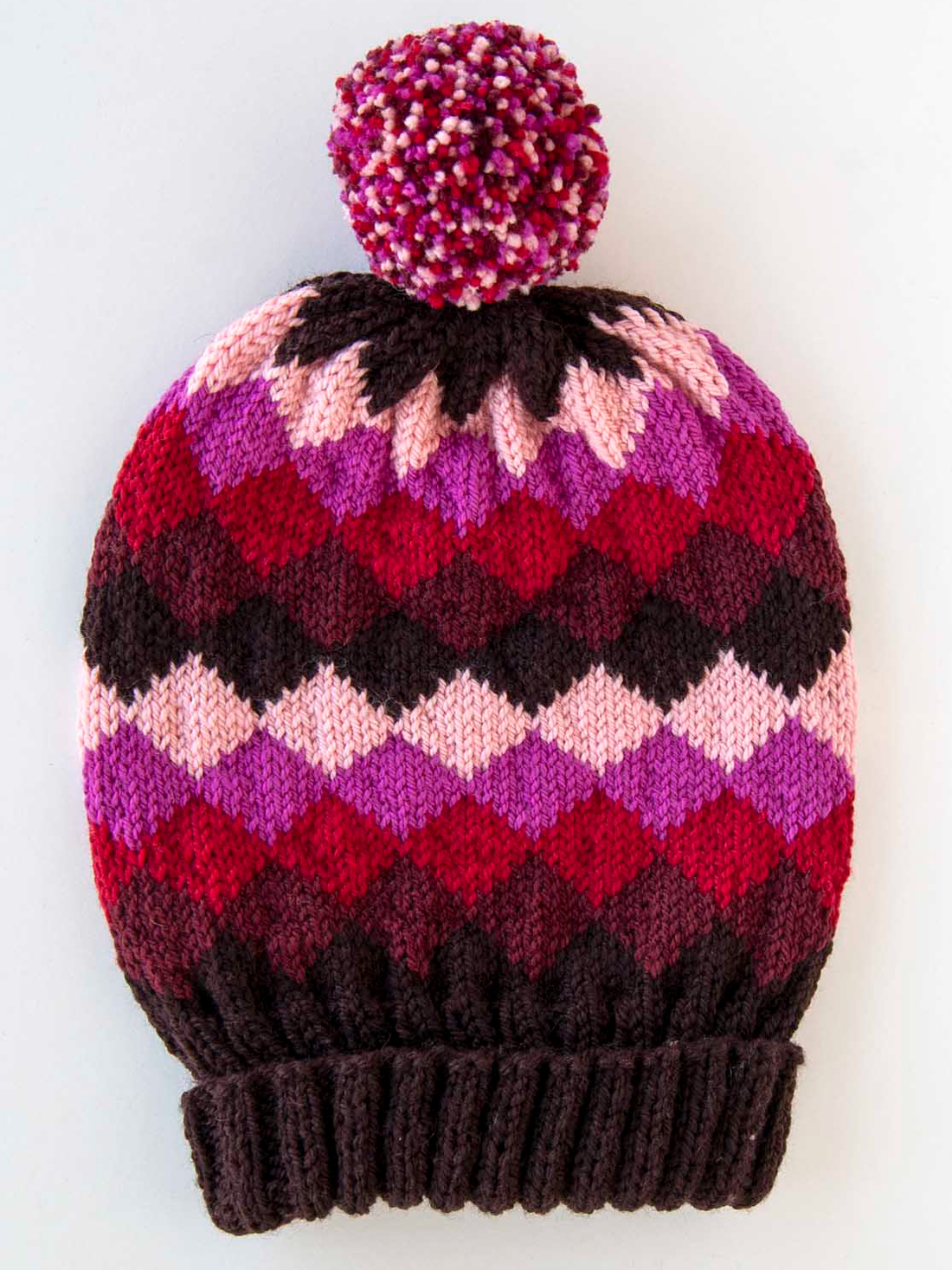 Shade Shifter PDF Harlequin Hat Knitting Pattern