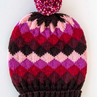 Shade Shifter PDF Harlequin Hat Knitting Pattern