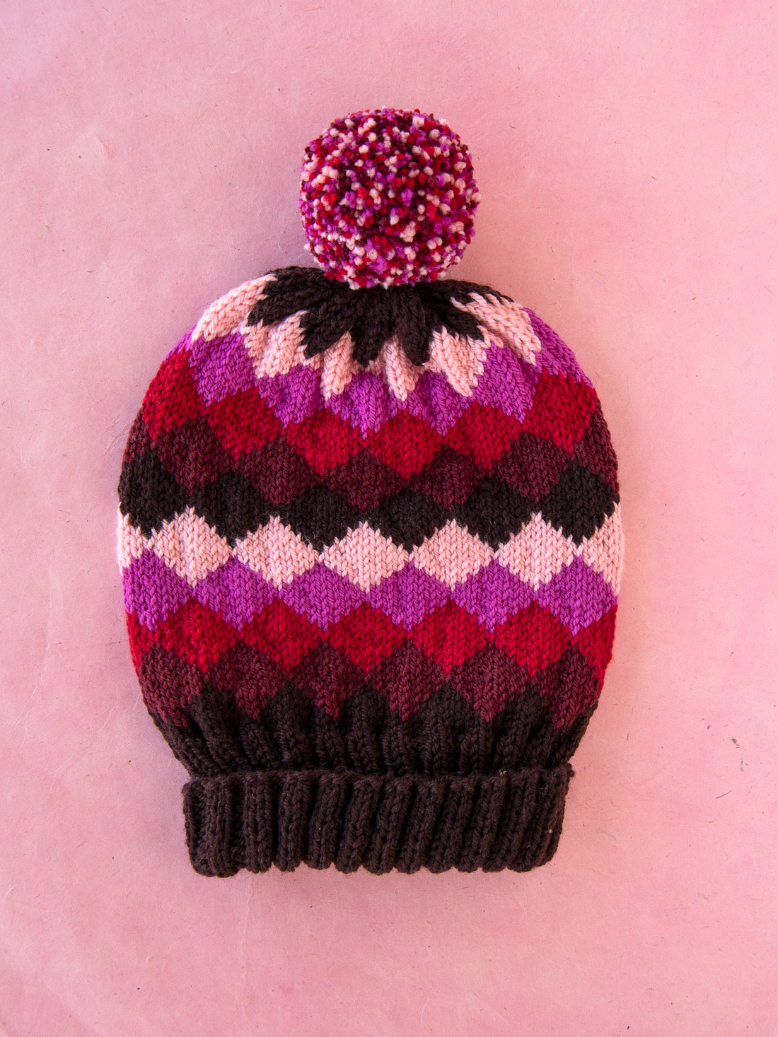 Shade Shifter PDF Harlequin Hat Knitting Pattern