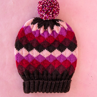 Shade Shifter PDF Harlequin Hat Knitting Pattern