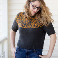 Cat Lady Crop PDF Sweater Knitting Pattern