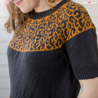 Cat Lady Crop PDF Sweater Knitting Pattern