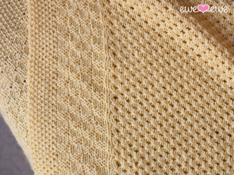 Buttercup Baby Blanket PDF Knitting Pattern