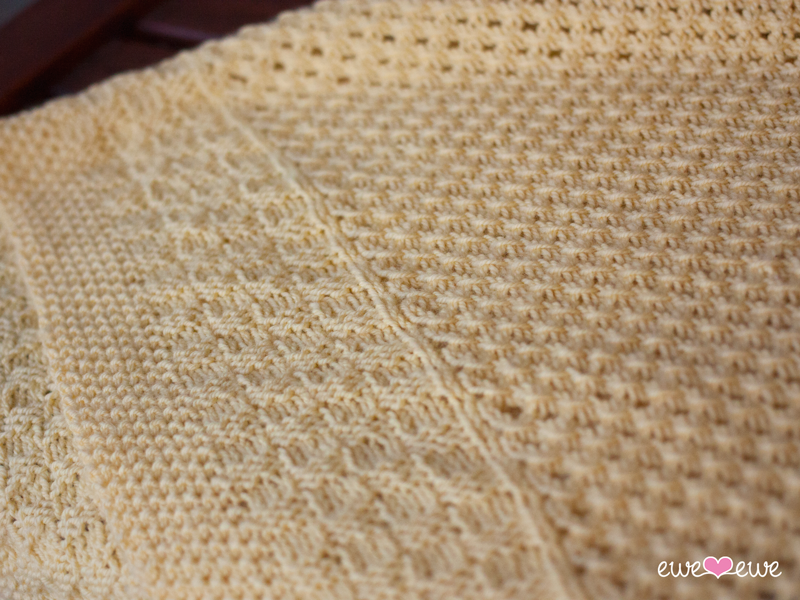 Buttercup Baby Blanket PDF Knitting Pattern