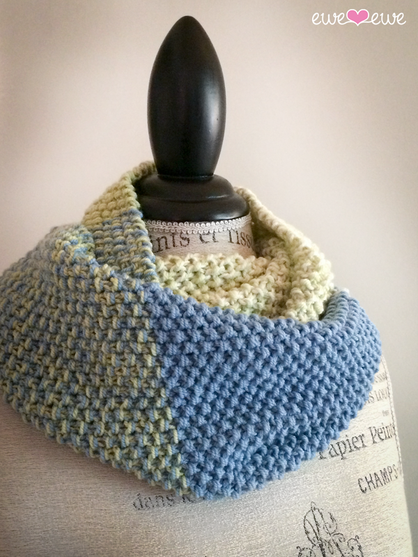 Color Theory Cowl PDF Infinity Scarf Knitting Pattern