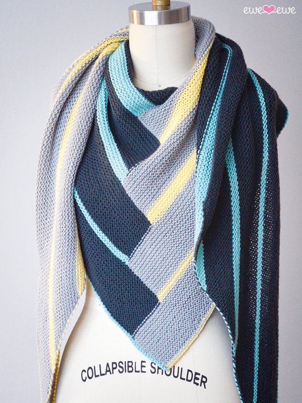 Double Deco Wrap PDF Knitting Pattern