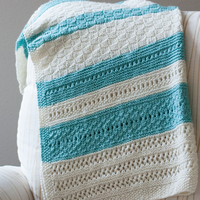 Peek A Blue Baby Blanket Yarn Kit