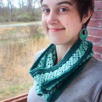 Rush Cowl PDF Lace Neckwarmer Knitting Pattern