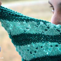 Rush Cowl PDF Lace Neckwarmer Knitting Pattern