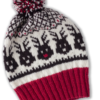 Head to the Sleigh! PDF Christmas Reindeer Hat Knitting Pattern